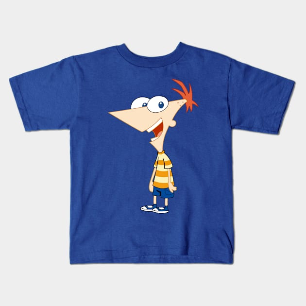 Phineas Kids T-Shirt by LuisP96